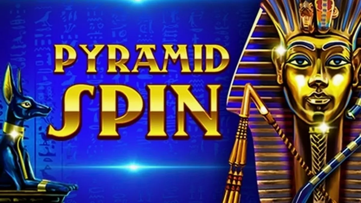Ang visual na disenyo ng Pyramid Spin slot na may temang Ehipto